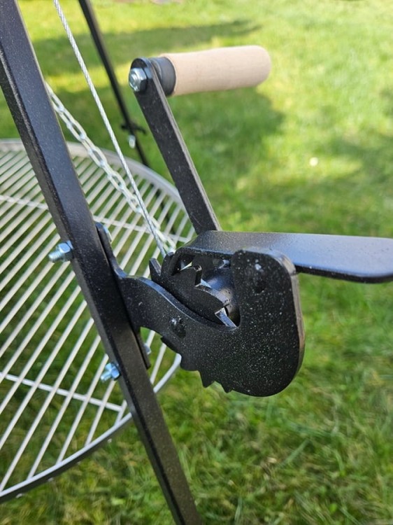 Grill trójnóg ogrodowy z rusztem nierdzewnym 70 cm grill nad ognisko ruszt