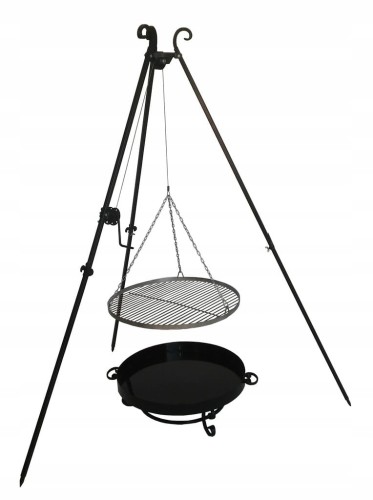 Trójnóg grill ogrodowy palenisko i ruszt 60 cm