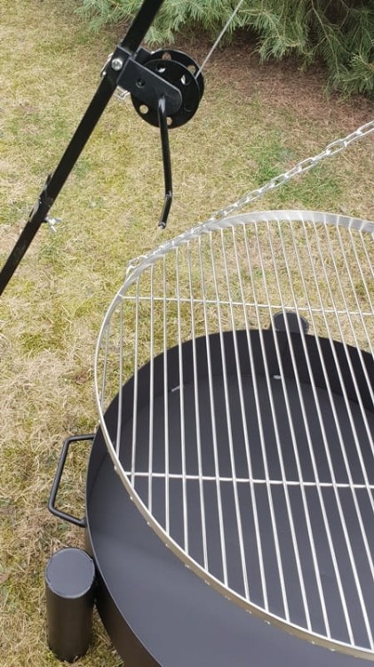 GRILL TRÓJNÓG OGRODOWY RUSZT NIERDZEWNY 60 PREMIUM