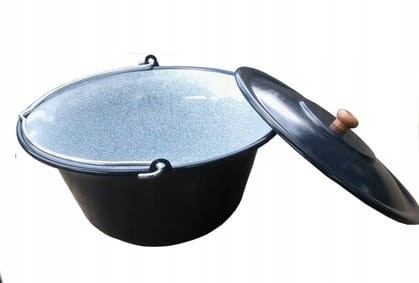 Grill ogrodowy na wysięgniku ruszt plus kociołek
