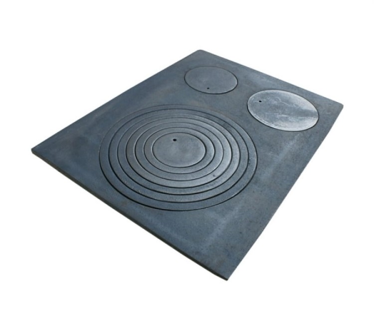 Płyta żeliwna do kuchni kaflowej trzyotworowa 63 cm x 48 cm PRODUKT POLSKI