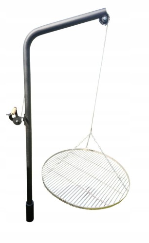 Wysięgnik do grilla ogrodowego 170 cm grill żuraw nad ognisko ruszt fi 80