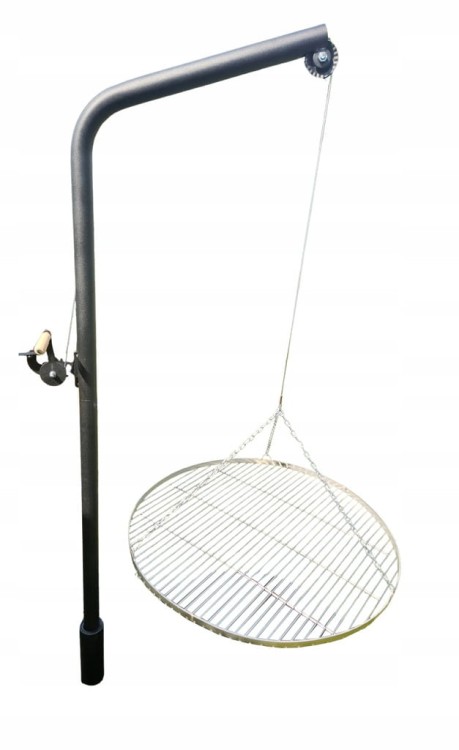 Wysięgnik do grilla ogrodowego 170 cm grill żuraw nad ognisko ruszt fi 80