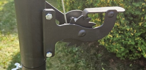 Wysięgnik do grilla ogrodowego 170 cm grill żuraw nad ognisko ruszt fi 80