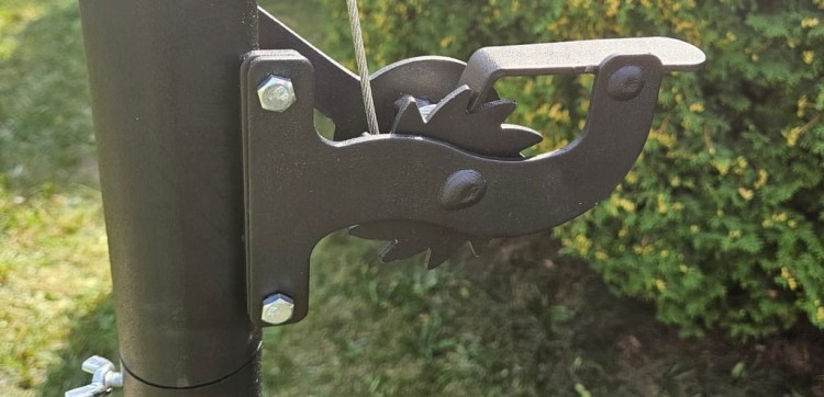 Wysięgnik do grilla ogrodowego 170 cm grill żuraw nad ognisko ruszt fi 80