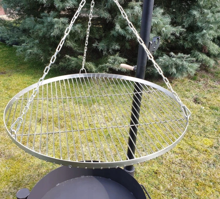 Grill ogrodowy na wysięgniku ruszt plus kociołek